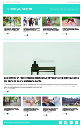 Cover of Euronews Health (French)