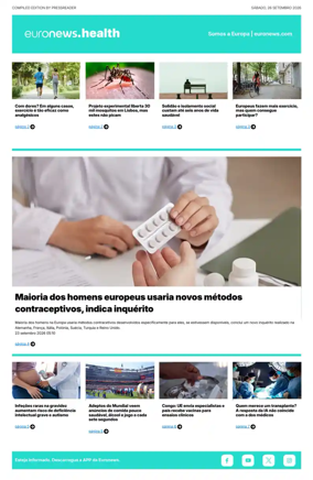 Cover of Euronews Health (Portuguese)