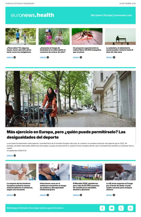 Cover of Euronews Health (Spanish) Compiled Edition