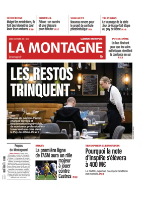 Cover of La Montagne (Clermont-Metropole)