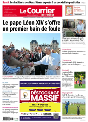 Cover of Le Courrier de l’Ouest (Deux-Sevres)