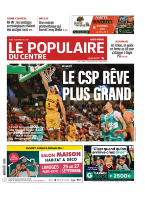 Cover of Le Populaire du Centre (Haute-Vienne)