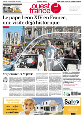 Cover of Ouest France (Challans / Saint-Gilles-Croix-de-Vie)