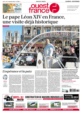 Cover of Ouest France (Loudeac / Rostrenen)