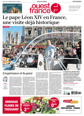 Cover of Ouest France (Pornic / Pays de Retz)