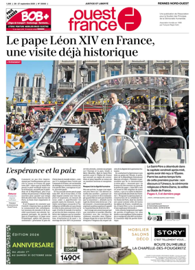 Cover of Ouest-France (Rennes Nord-Ouest)