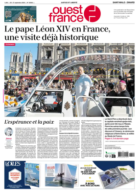 Cover of Ouest France (Saint-Malo)