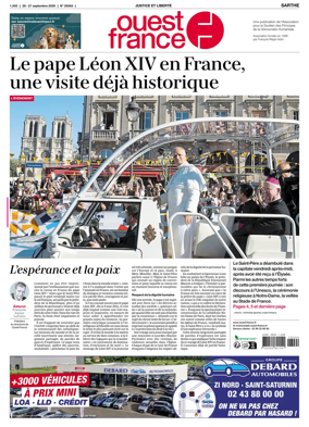 Cover of Ouest France (Sarthe)