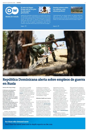 Cover of Deutsche Welle (Spanish edition)