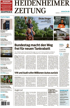 Cover of Heidenheimer Zeitung