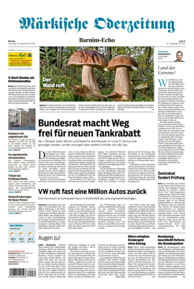 Cover of Markische Oderzeitung Bernau