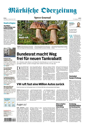 Cover of Markische Oderzeitung Erkner