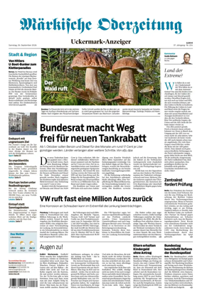Cover of Markische Oderzeitung Uckermarkanzeiger