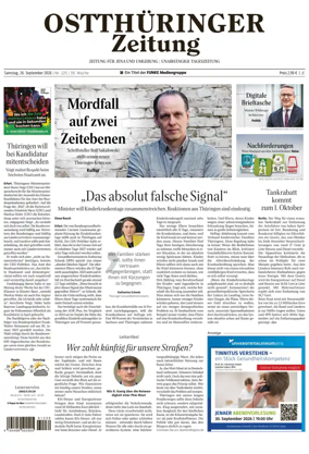 Cover of Ostthuringer Zeitung (Jena)
