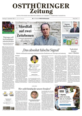 Cover of Ostthuringer Zeitung (Posneck)