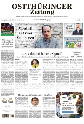 Cover of Ostthuringer Zeitung (Schleiz)