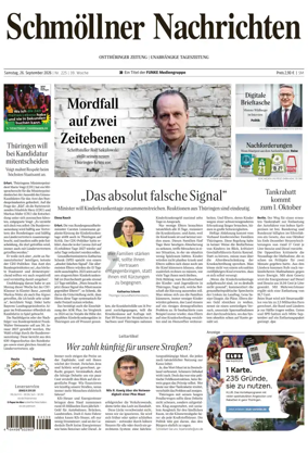 Cover of Ostthuringer Zeitung (Schmolln)