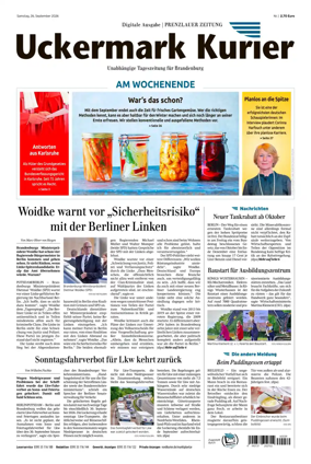 Cover of Prenzlauer Zeitung