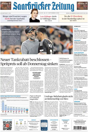Cover of Saarbruecker Zeitung