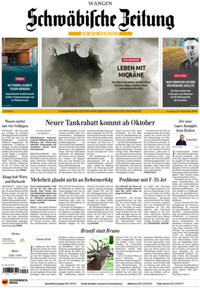 Cover of Schwabische Zeitung (Wangen)