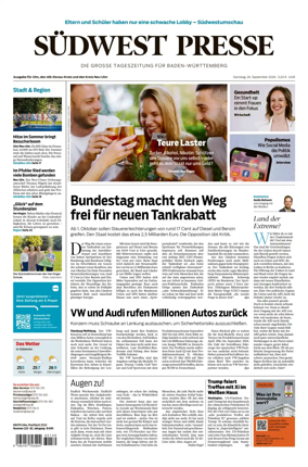 Cover of Sudwest Presse