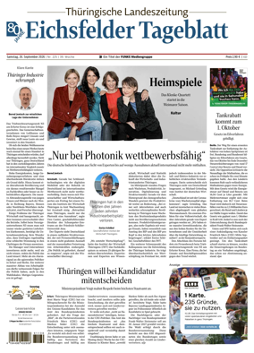 Cover of Thuringische Landeszeitung (Eichsfeld)
