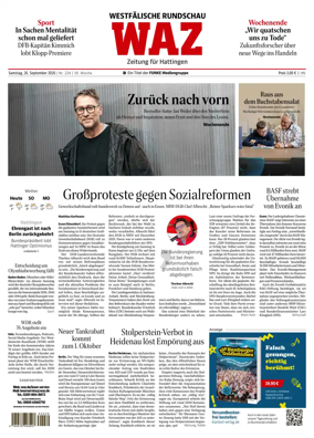 Cover of Westdeutsche Allgemeine Zeitung (Hattingen)