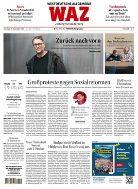 Cover of Westdeutsche Allgemeine Zeitung (Velbert)