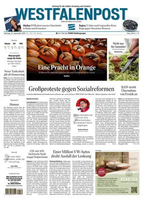 Cover of Westfalenpost (Arnsberg)