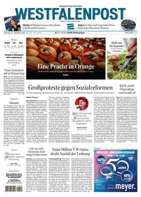 Cover of Westfalenpost (Olpe)