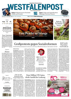 Cover of Westfalenpost (Siegen)