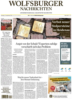 Cover of Wolfsburger Nachrichten (Wolfsburg-Gifhorn)