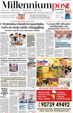 Cover of Millennium Post (Kolkata)