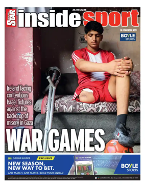 Cover of Irish Daily Star - Inside Sport