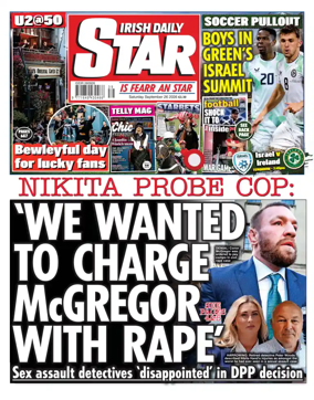Cover of Irish Daily Star