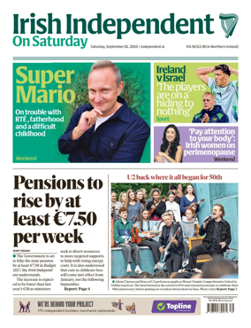 Cover of Irish Independent