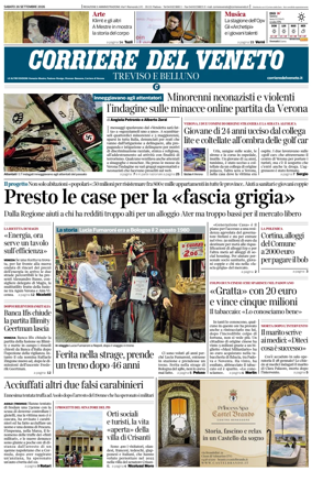 Cover of Corriere del Veneto (Treviso e Belluno)