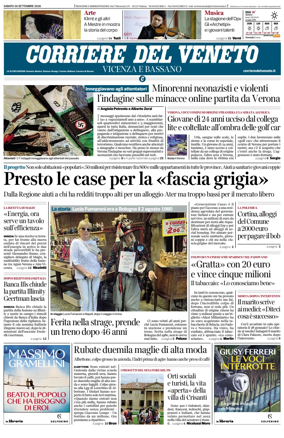 Cover of Corriere del Veneto (Vicenza e Bassano)