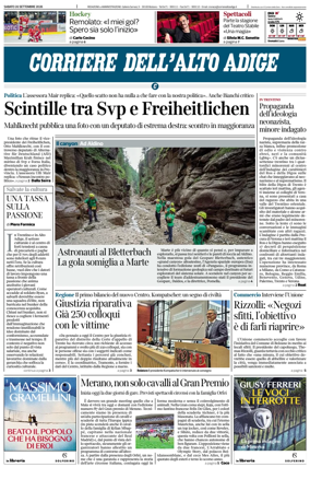 Cover of Corriere dell'Alto Adige