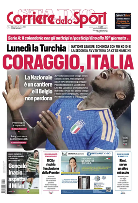 Cover of Corriere dello Sport