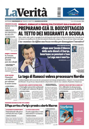 Cover of La Verita (Italia)