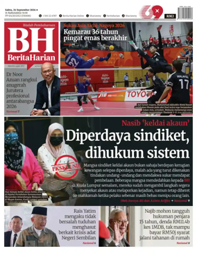 Cover of Berita Harian