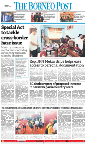 Cover of The Borneo Post (Sarawak)
