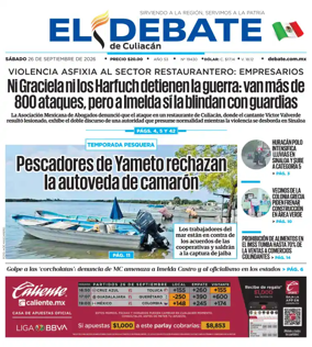 Cover of El Debate de Culiacan