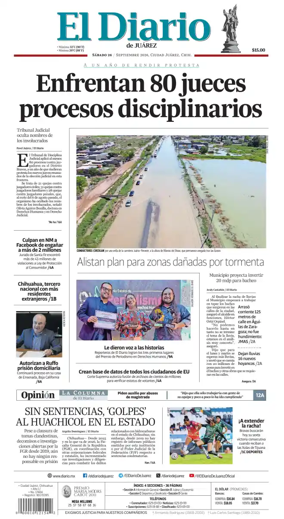 Cover of El Diario de Juarez