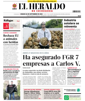 Cover of El Heraldo de Chihuahua