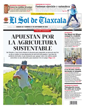 Cover of El Sol de Tlaxcala