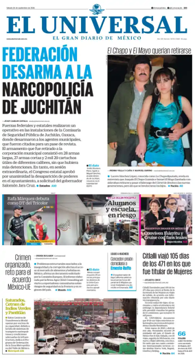 Cover of El Universal