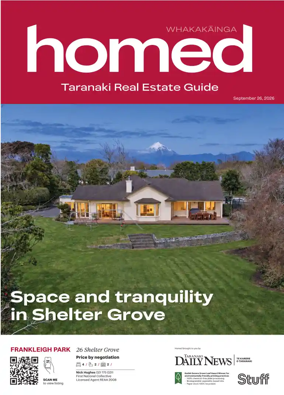 Cover of Homed Taranaki Daily News