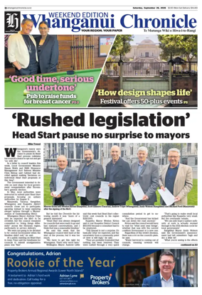 Cover of Whanganui Chronicle